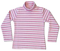 MK GOLIŃSCY Golf dziecięcy bawełna różowy 92