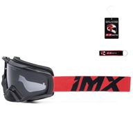 Gogle IMX DUST BLACK MATT/RED czerwony GRATISY