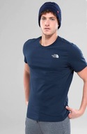 T-shirt męski okrągły dekolt koszulka The North Face rozmiar XL granatowaa