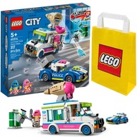 Klocki LEGO City 60314 Policja Pościg za Furgonetką z Lodami Torba Prezent