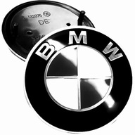 Emblém Známka BMW 74mm zadná strana ČIERNA E46 E90 F22 F23 F30 F31 F32 F33 F35..
