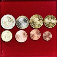 Austria, Euro-Set, 2017, Set 8 monnaies Euro, MS(6