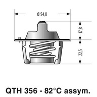 Quinton Hazell QTH356K Termostat, chladiaci prostriedok