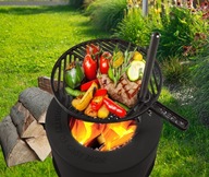 GRILL ŻELIWNY BEZDYMNY FIRE FLY + drewno buk 20 KG i zapalarka – gratis