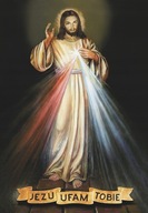 Plagát Ježišu Dôverujem Ti Náboženský obraz 90x60 cm