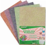 Pianka multicolor brokat 20x30 5szt