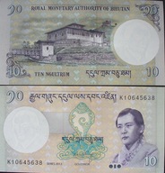 Banknot 10 ngultrum 2013 ( Bhutan )