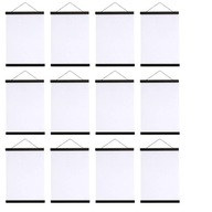 12 x SADA RÁMIKOV MAGNETICKÁ RÁMČEKOVÁ FOTOGRAFIA PLAGÁT INZERÁT FOTO ČIERNA