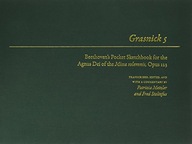 Grasnick 5: Beethoven s Pocket Sketchbook for the