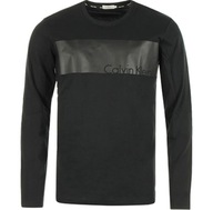 Calvin Klein Cienka bluza koszulka z długim rękawem męska longsleeve logo M