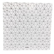 Hoffen Waga łazienkowa geometryczna 30 x 30 x 2,1cm Biało czarna