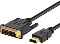 Kabel Adapter DVI-D DVI 24+1 PIN do HDMI 1,8M