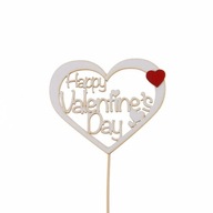 5 db topper pikk-pakk szív HAPPY VALENTINE'S DAY