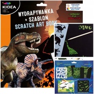 STIERACÍ ŽREB SO ŠABLÓNOU DINOSAURY KREATÍVNA KIDEA