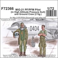 MiG-21 PF/PFM Pilot and Ground Crew - CMK 1/72