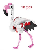 FLAMINGÓ madár építőkockák 111 db-os ajándék szuper minőségű helyettesítő TECHNIC