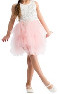 Elegantné šaty pre dievčatá - Angel ruže, 104