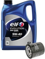 Motorový olej Elf Evolution 900 SXR 5 l 5W-40 + Filtron OP 642/3 Olejový filter