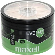 PŁYTY DVD+R 4,7 GB 16X MAXELL SP50 50 SZTUK JAKOŚĆ