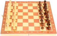 Vnútorná šachová hra vo veľkých veľkostiach, drevo