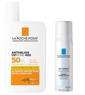 La Roche Anthelios 50+ Niewidoczny Fluid MUNE 50 ml + Woda termalna 50 ml