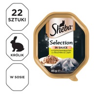 SHEBA Selection Królik Mokra Karma Dla Kota 22x85g