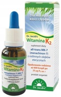 Dr Jacobs naturalna Witamina K2 MK-7 krople 20 ml