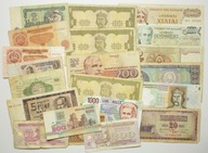 Świat, Zestaw banknotów, 21 sztuk