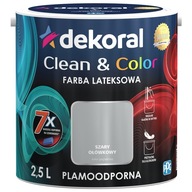 DEKORAL Farba CLEAN&COLOR szary ołówkowy 2,5L