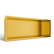 WALL-BOX ONE Gold Półka wnękowa ze stali nierdzewnej złota 60x20x10 cm