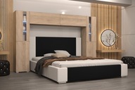 Łóżko Z Szafą Meble Do Sypialni Opcja LED Panama 8