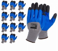 Pracovné rukavice X-TARGET Polyester Latex Chemická odolnosť 10