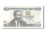 Banknot, Kenia, 200 Shillings, 2009, 2009-06-17, U