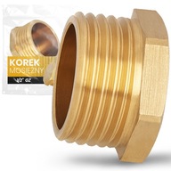 MOSADZNÝ KOROK 1/2 ZÁSLEPKA Nástavec SKRUTKOVAČ Uzáver RÚRKY VODY Tvarovka GE