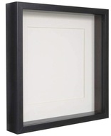Rámček BOX čierny 3D 30x30 cm hlboký na fotografie ART