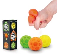 Stláčacia antistresová hračka 3ks NEON v mriežke Sensory Stress Fidget Ball Fusion