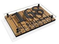 Tabuľa Adresná tabuľa s číslom domu drevená
