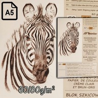 Blok szkicowy z papierem ekologicznym zebra A5