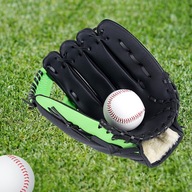 Rękawiczki baseballowe Premium Skórzane pogrubienie Pitcher Fielding Green S