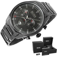 Zegarek męski Hugo Boss Pioneer 1513714 Czarna bransoleta Prestiżowy + BOX