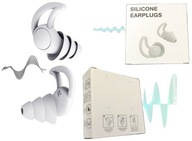 Zátky do uší Silikónové Biele|Vložky|Stopery Pre Lepší Spánok V Krabici