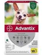 Bayer Advantix na kleszcze pchły 4x0,4 psy do 4kg