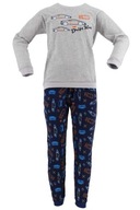 LAMA Bavlnené pyžamo B 221 PY sivé 104
