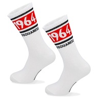 Ponožky pánske vysoké ponožky DSQUARED2 biela veľkosť 40-46