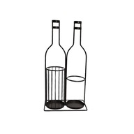 Držiak na poháre na víno Stolová fľaša s 2 mriežkami
