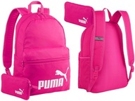 Plecak Puma Phase szkolny z piórnikiem damski malinowy do szkoły 22l