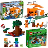 LEGO MINECRAFT Siedlisko lisów 21178+ Przygoda na mokradłach 21240 CHŁOPCÓW