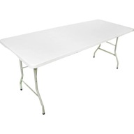Skladací banketový stôl 180 cm s vodeodolnou doskou a rukoväťou