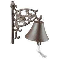 Dekoratívny zvonček Liatinový záhradný zvon RETRO