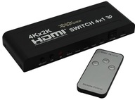 Rozdzielacz HDMI Switch 4x1 UHD 4K 2K 3D PILOT PIP